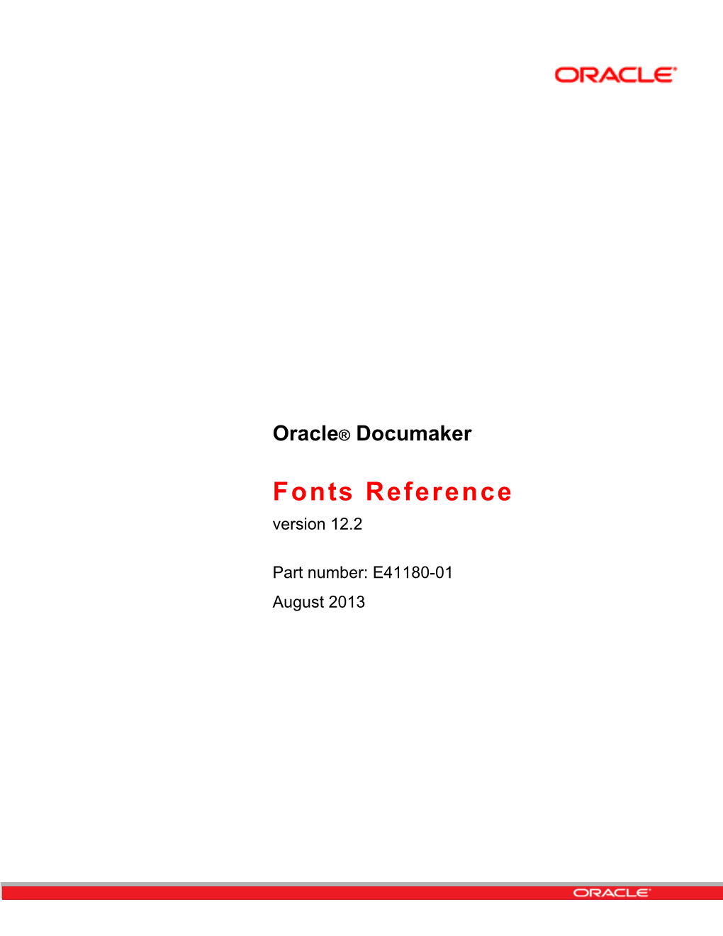 Fonts Reference, Version 12.2.1