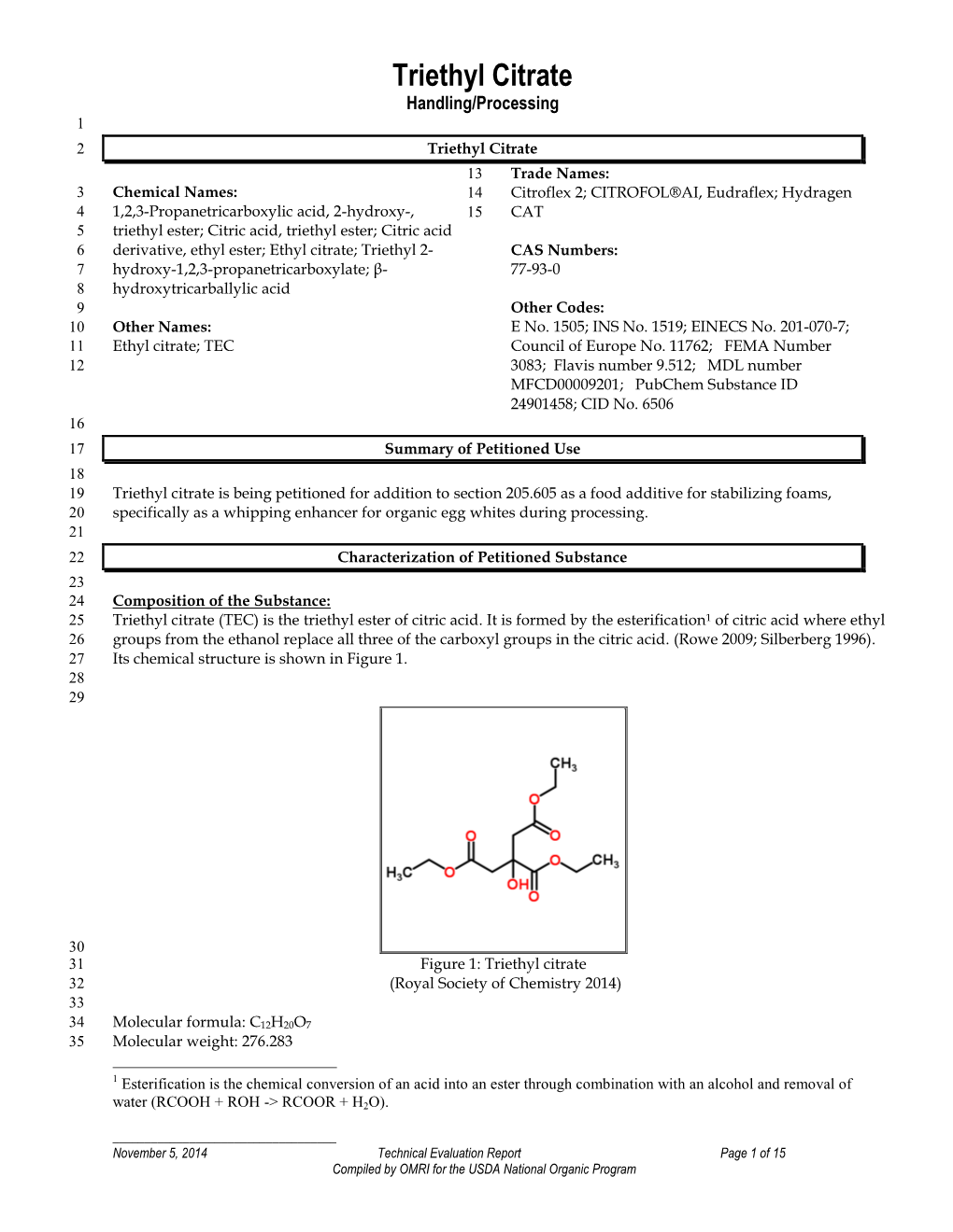 Triethyl Citrate Report 2014.Pdf