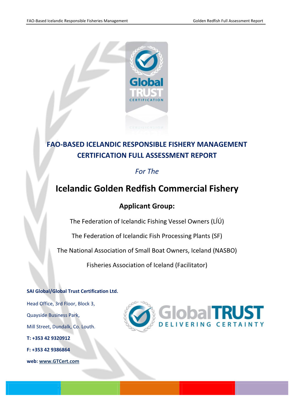 Icelandic Golden Redfish Commercial Fishery