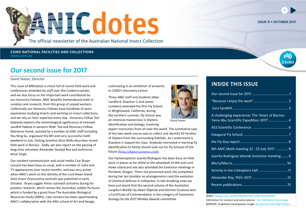 Anicdotes • ISSUE 11 OCTOBER 2017