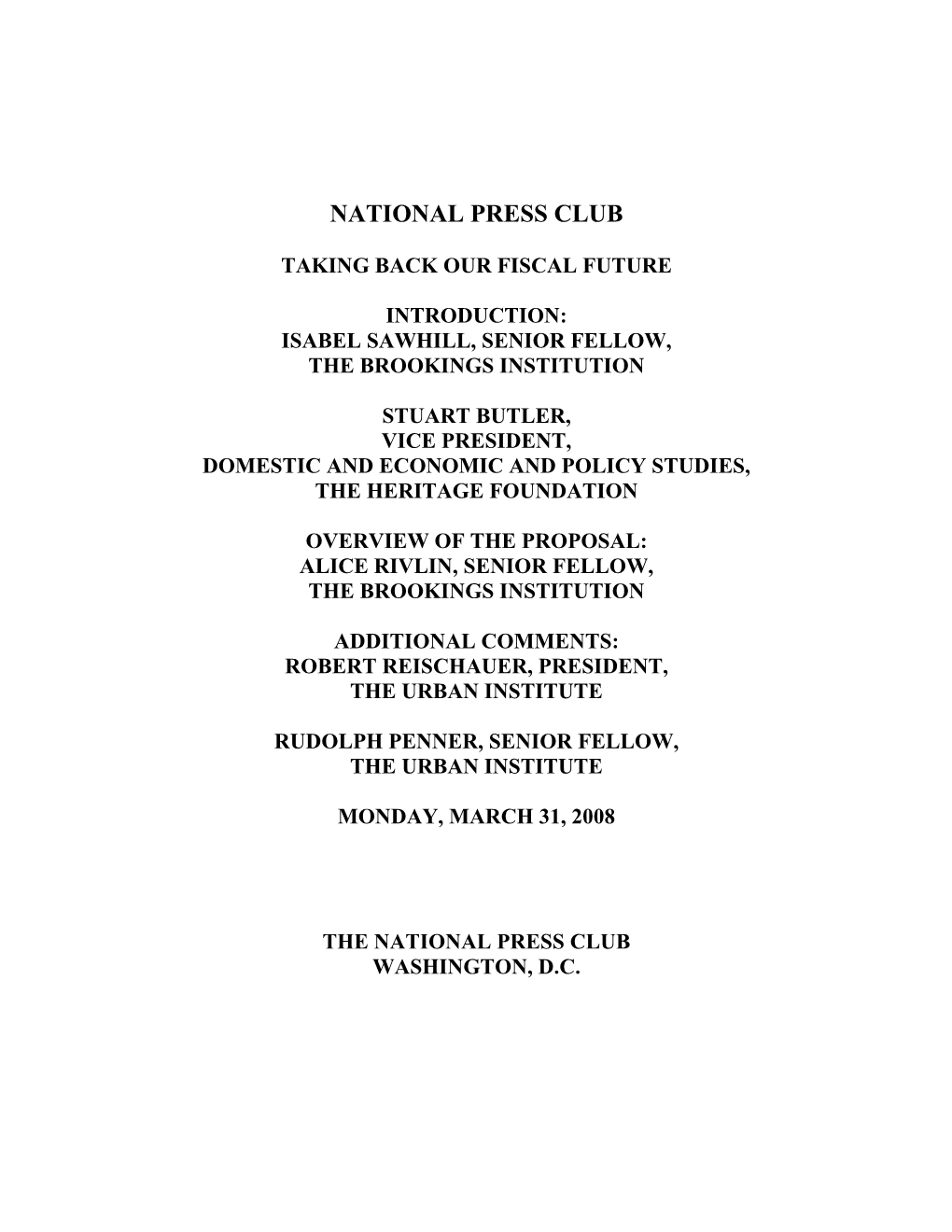 National Press Club