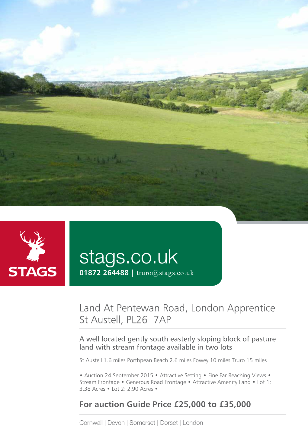 Stags.Co.Uk 01872 264488 | Truro@Stags.Co.Uk