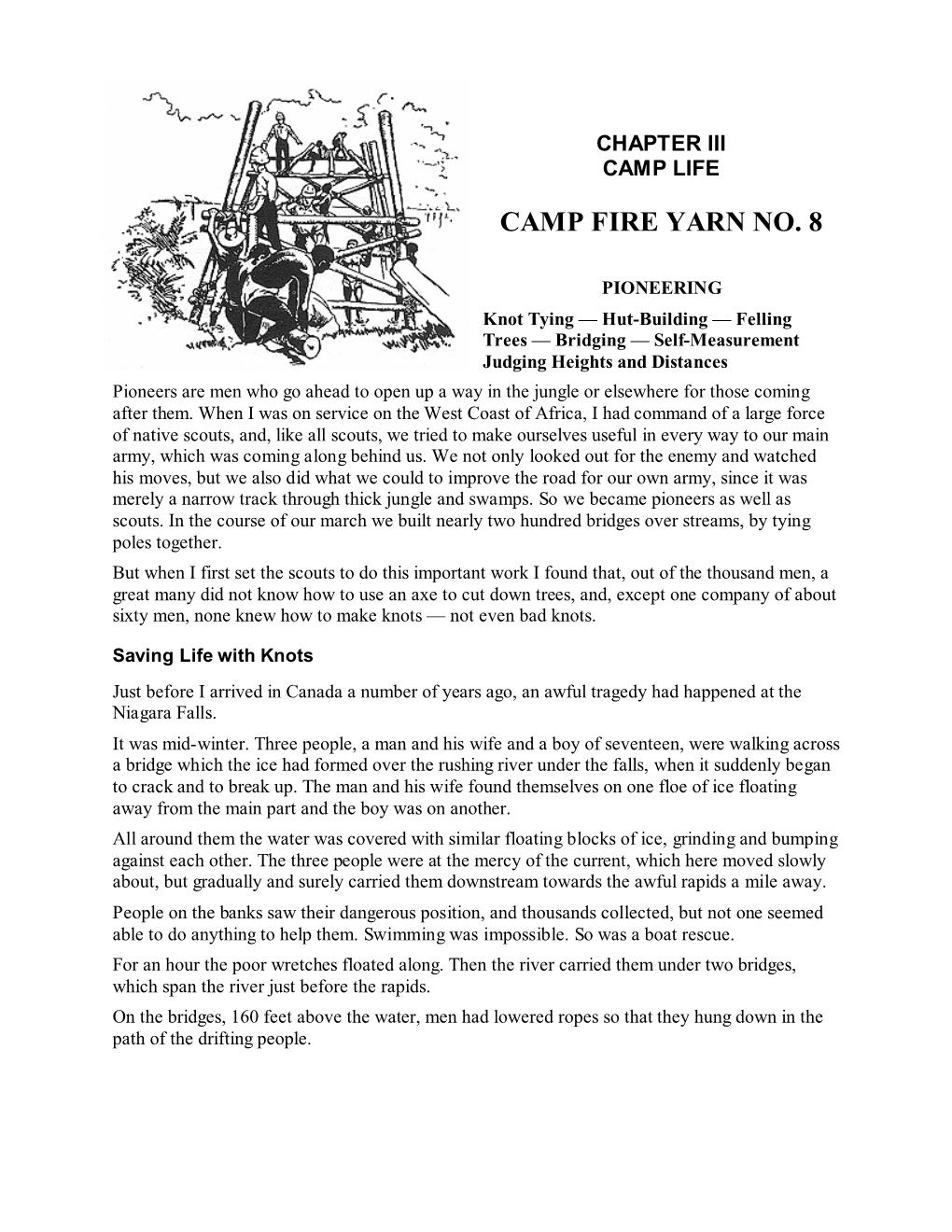 Camp Fire Yarn No. 8