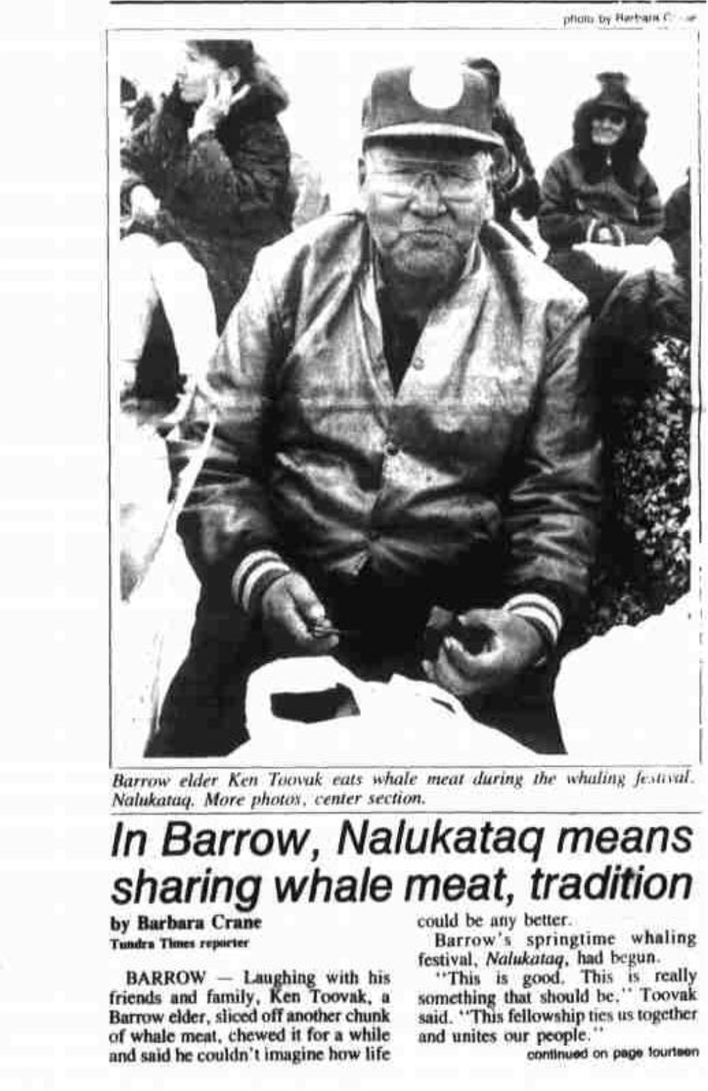In Barrow Nalukataq Means