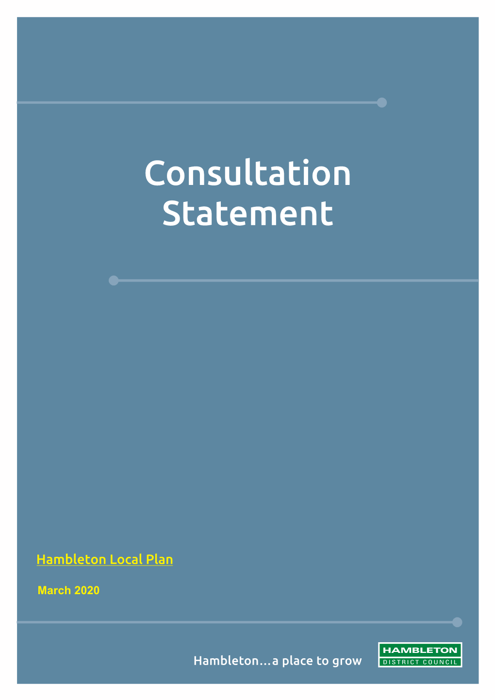 Download: PD06 Submission Consultation Statement Regulation 22