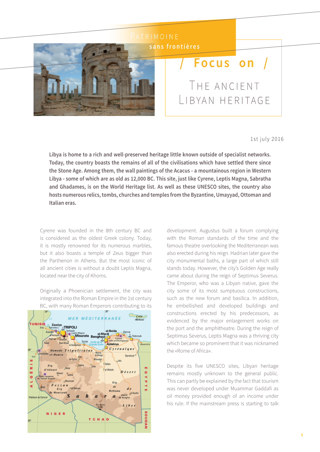 The Ancient Libyan Heritage