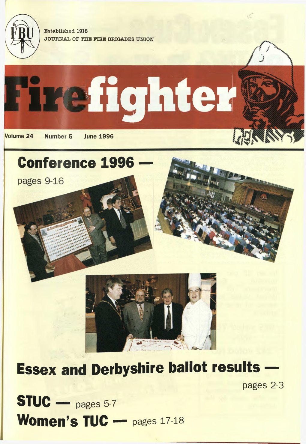 Conference 1996 — Essex and Derbyshire Ballot Results — STUC