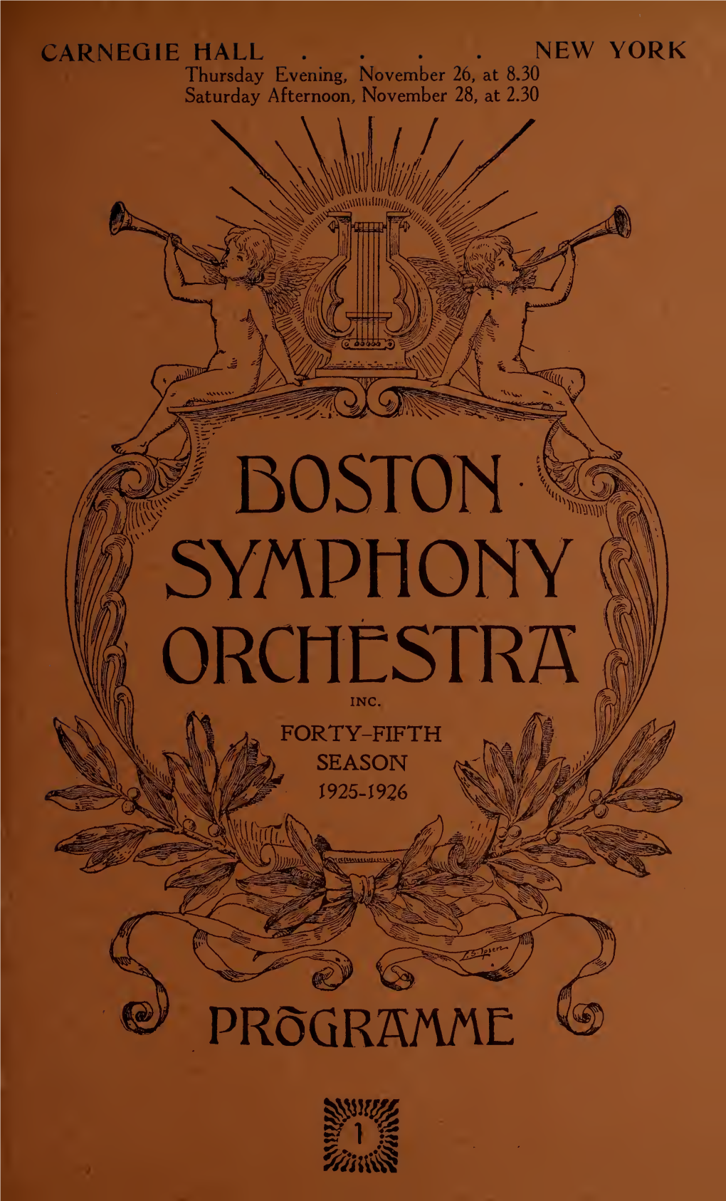 Boston Symphony Orchestra Concert Programs, Season 45,1925-1926, Trip