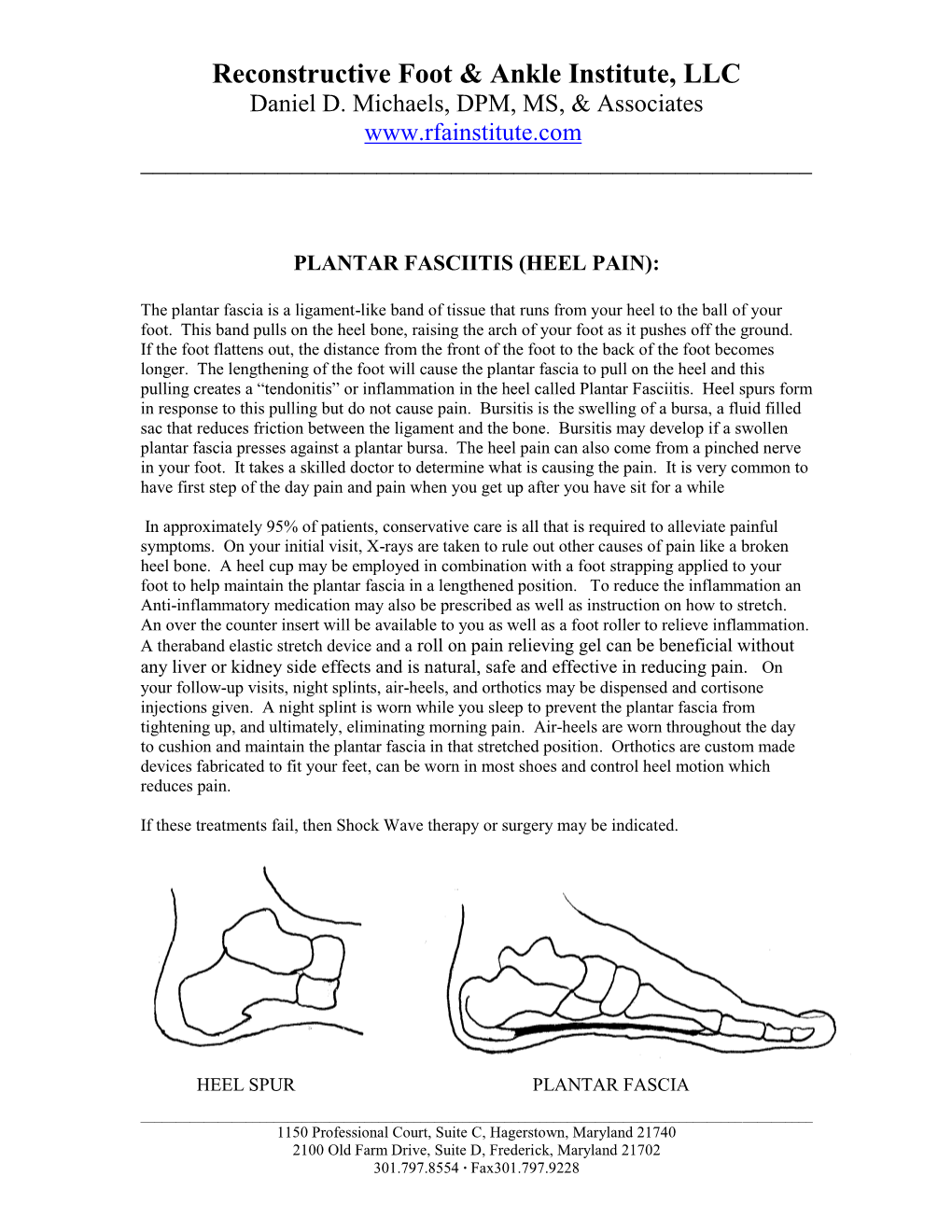 Plantar Fasciitis (Heel Pain)