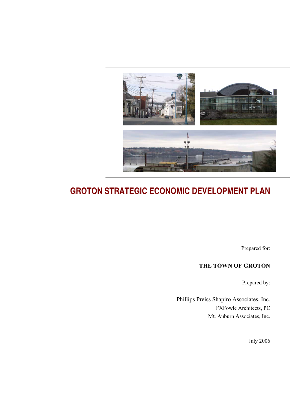Groton Strategic Economic Development Plan