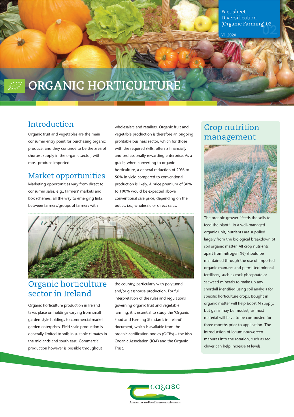 Organic Horticulture Factsheet