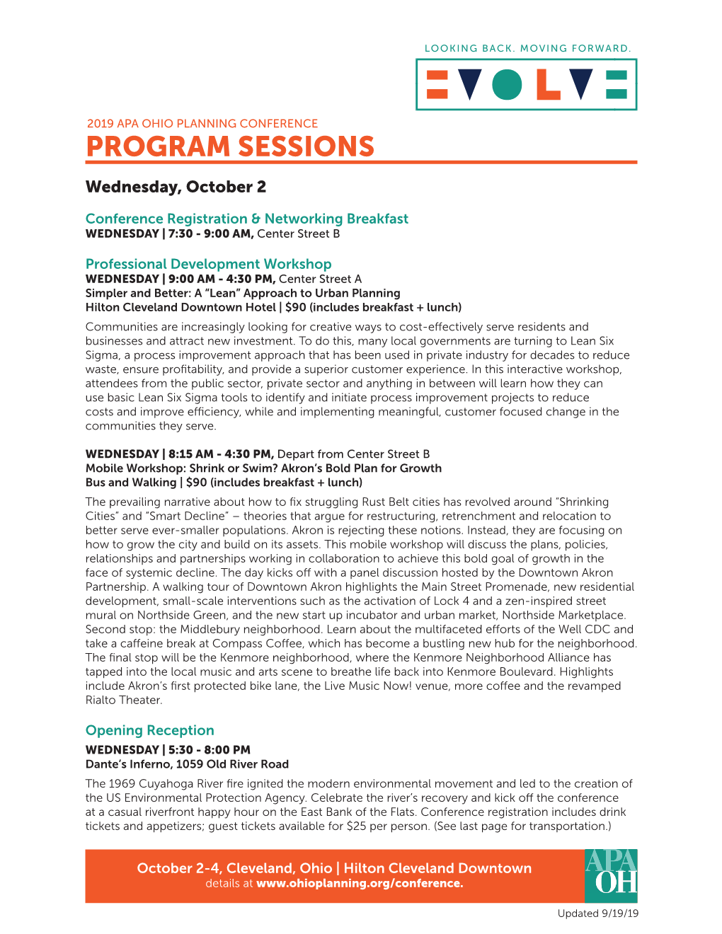 Program Sessions