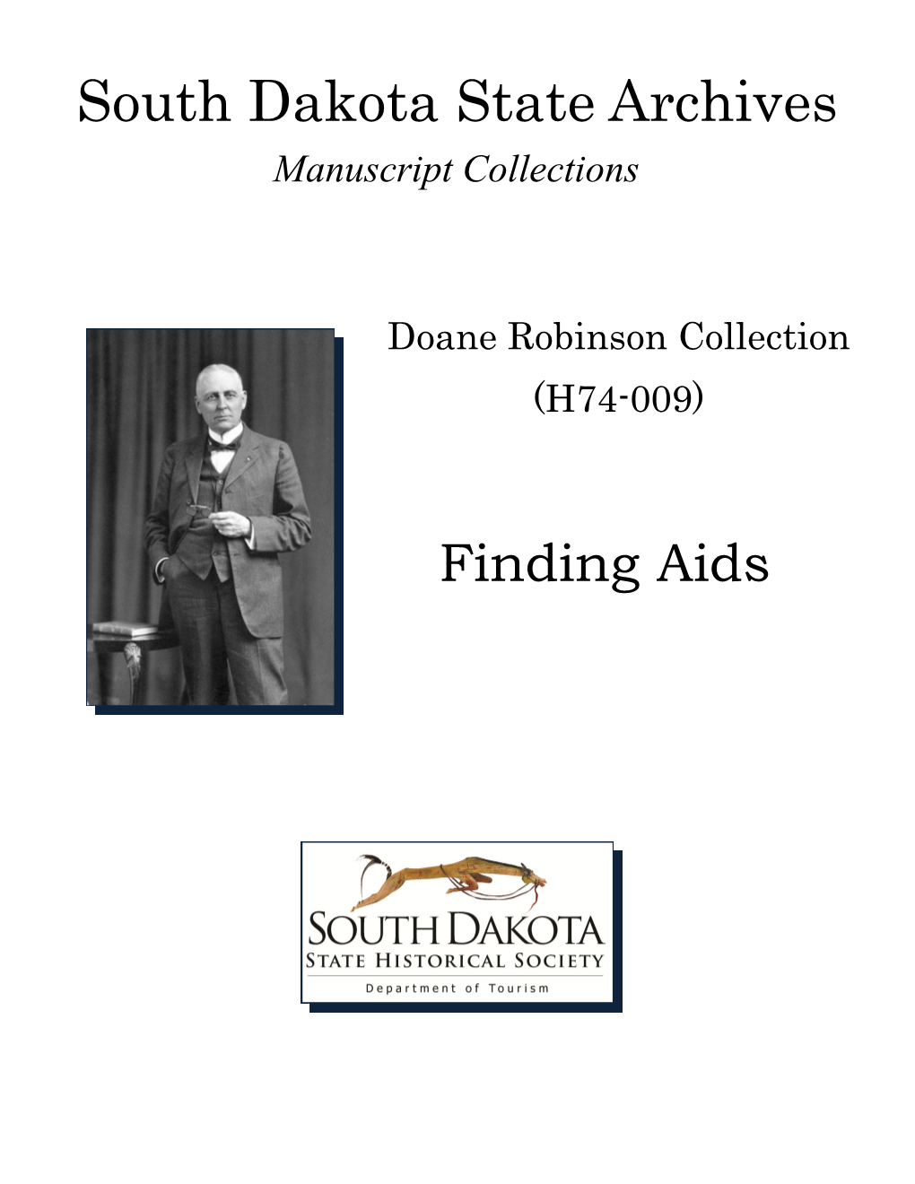 South Dakota State Archives Manuscript Collections