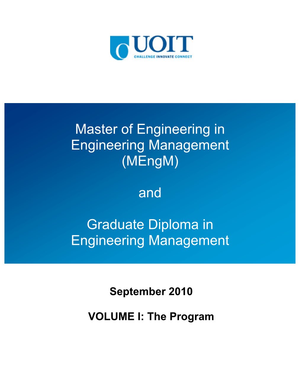 (Mengm) and Graduate Diploma in Engineering Management