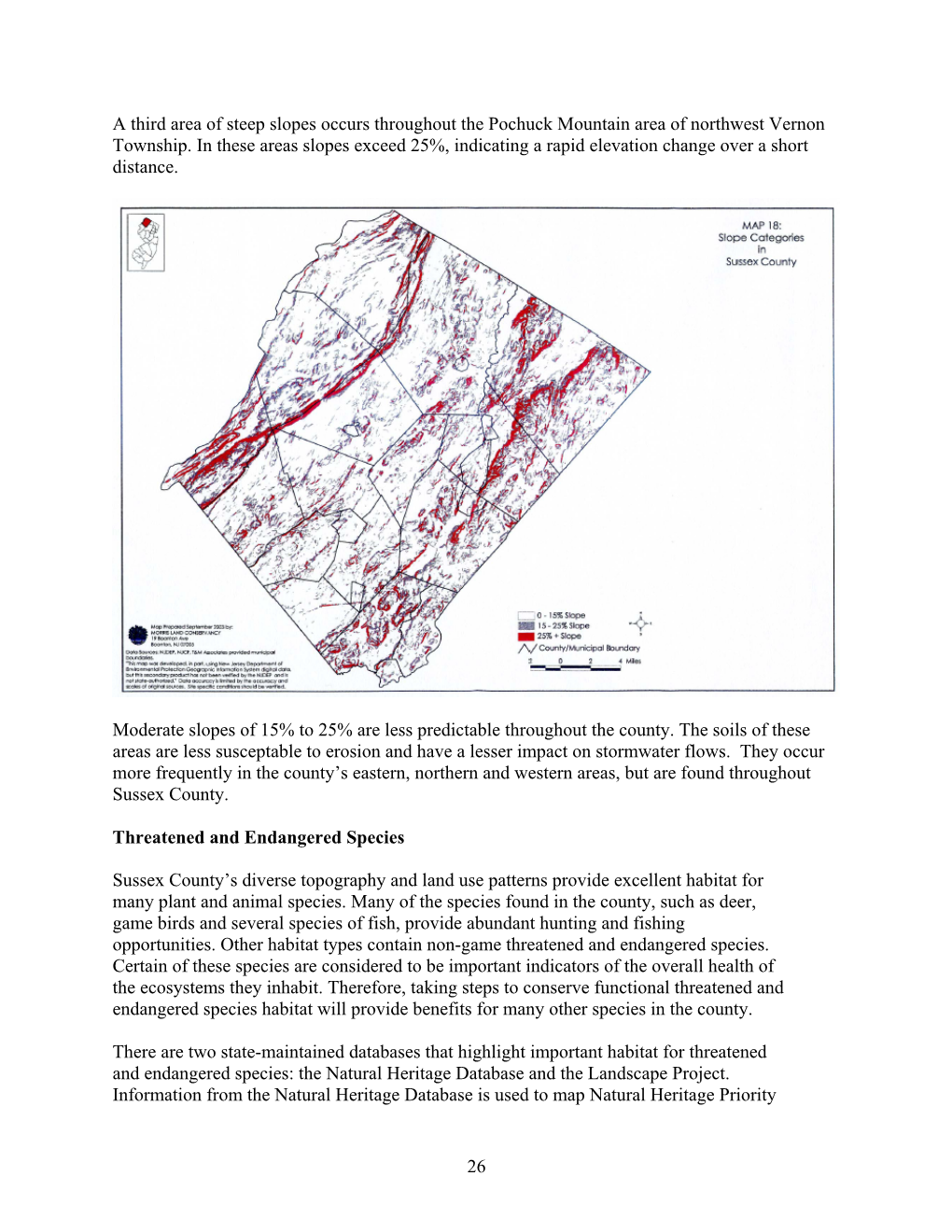 26 a Third Area of Steep Slopes Occurs Throughout the Pochuck Mountain