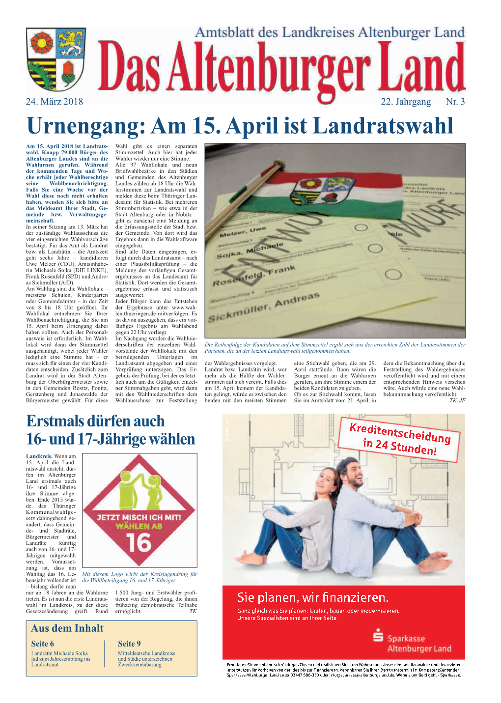 Amtsblatt Nr. 4 Am 24. März 2018