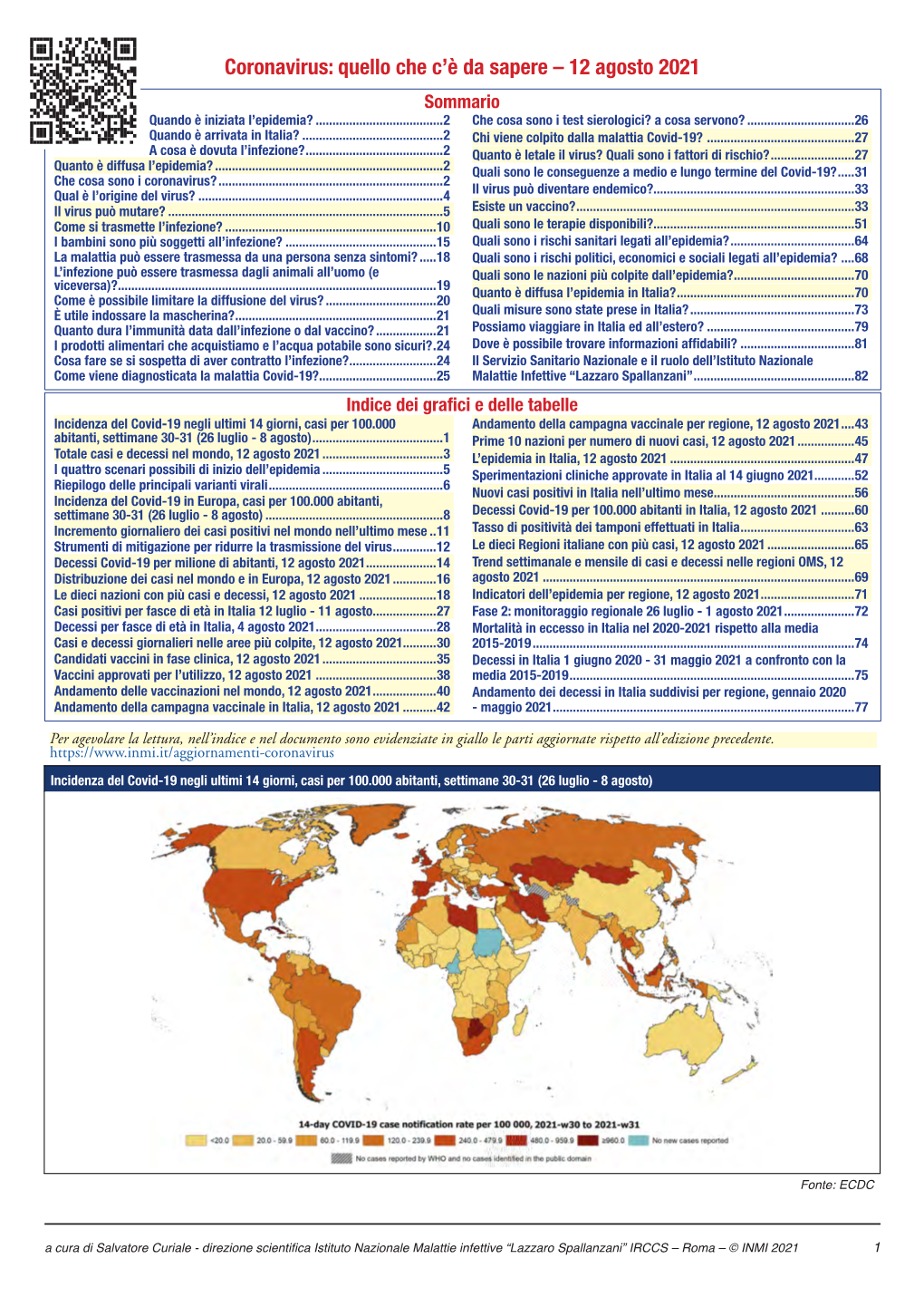 Coronavirus: Quello Che C'è Da Sapere – 12 Agosto 2021