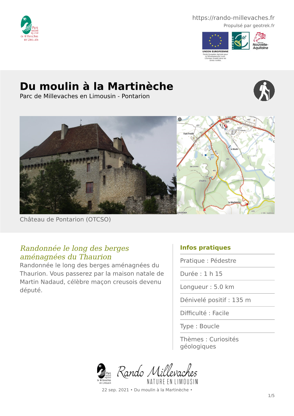 Du Moulin À La Martinèche Parc De Millevaches En Limousin - Pontarion