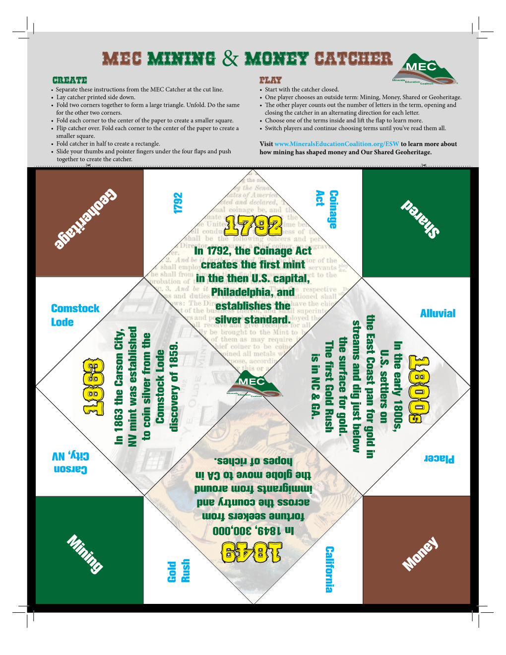 Mining Cootie Catcher