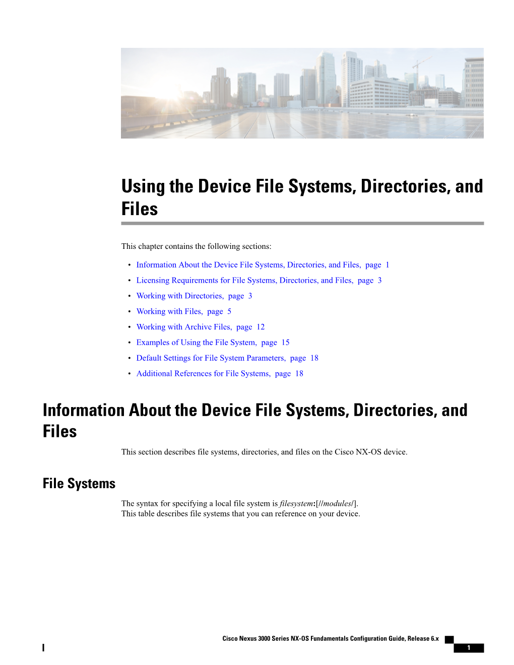 Using the Device File Systems, Directories, and Files