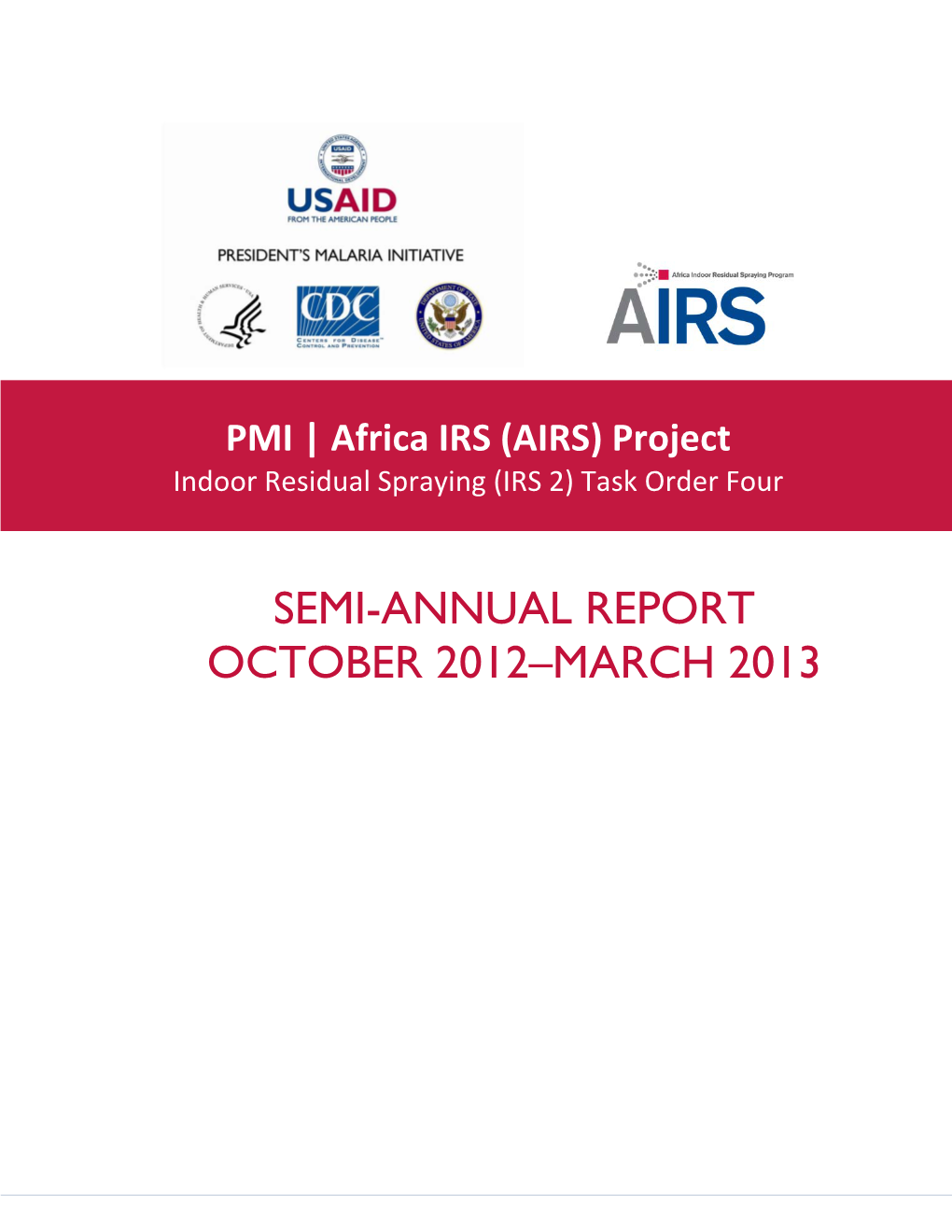 AIRS Semi-Annual Report, October 2012-March 2013