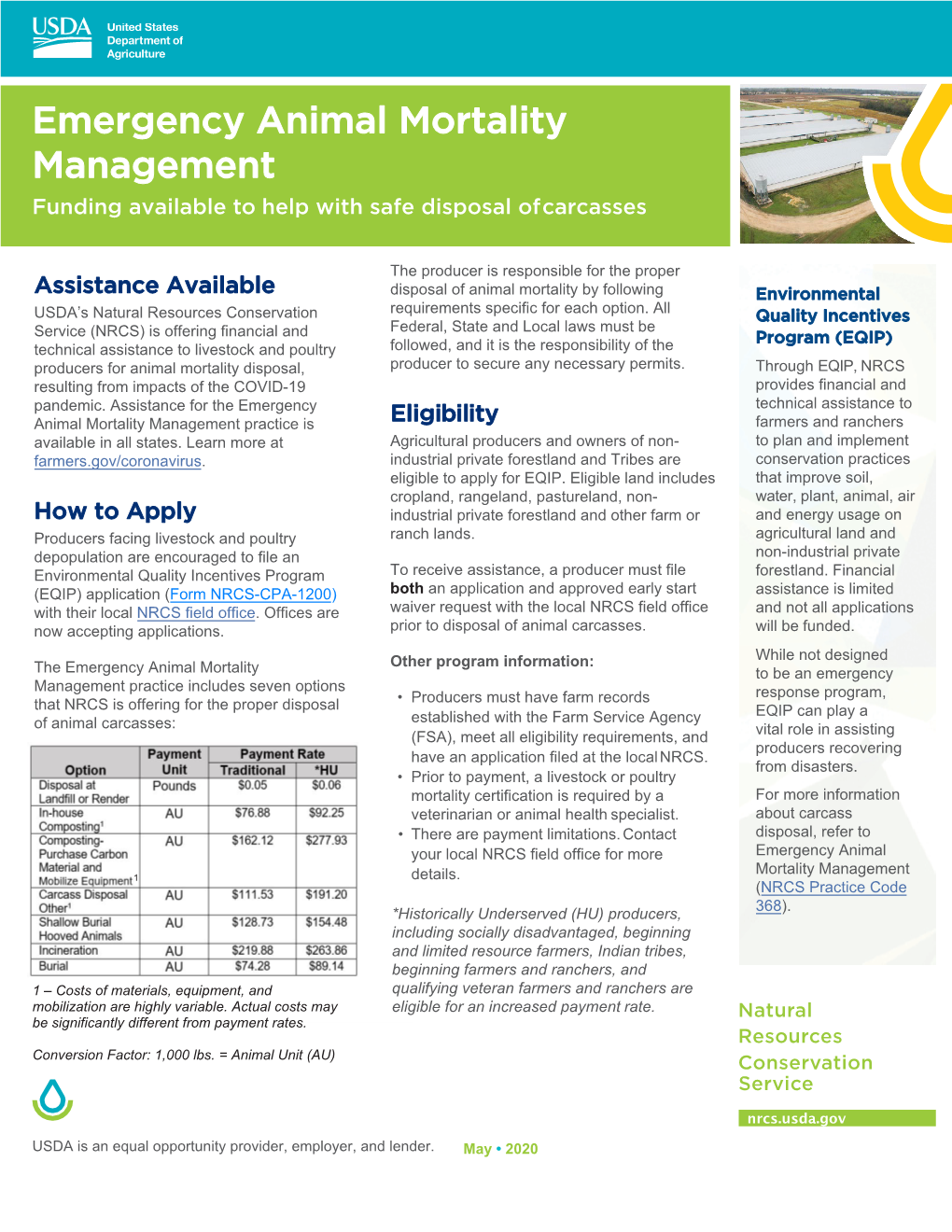 Emergency Animal Mortality Management Funding Available to Help with Safe Disposal of Carcasses