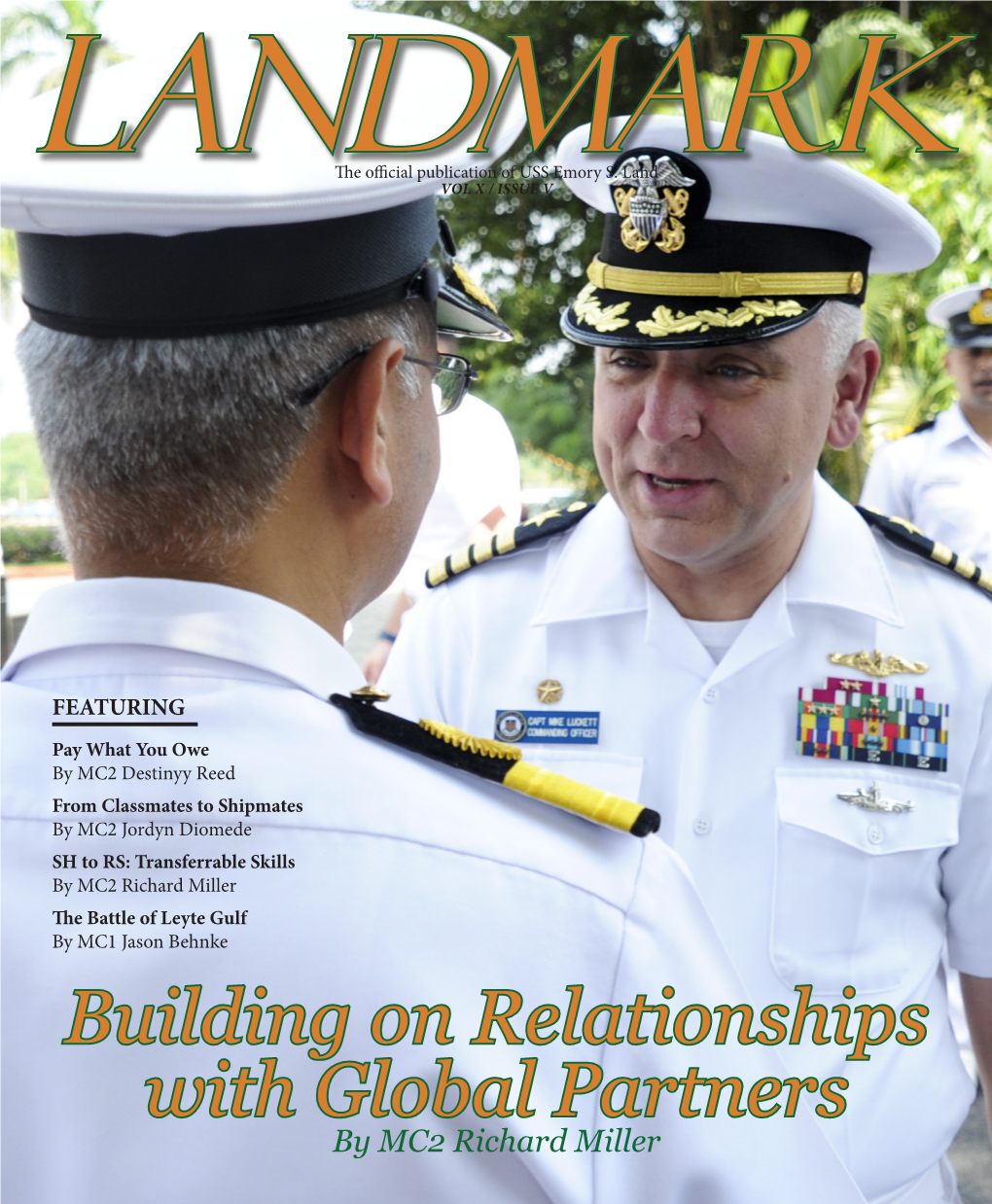 Building on Relationships with Global Partners by MC2 Richard Miller LANDMARK MAGAZINE LEADERSHIP Pg
