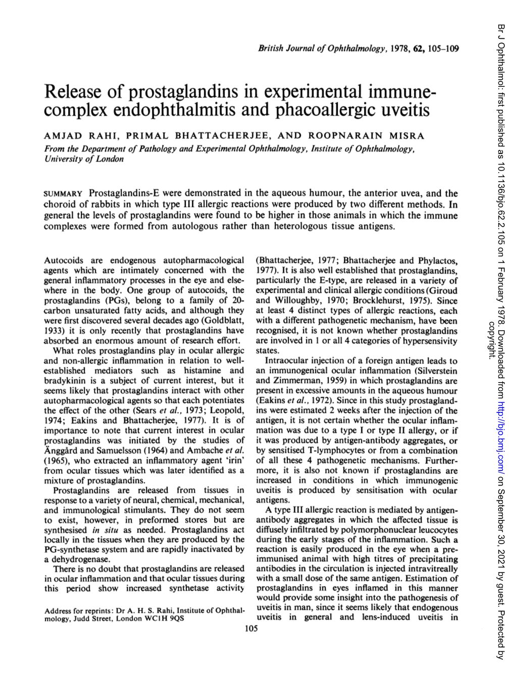 Complex Endophthalmitis and Phacoallergic Uveitis