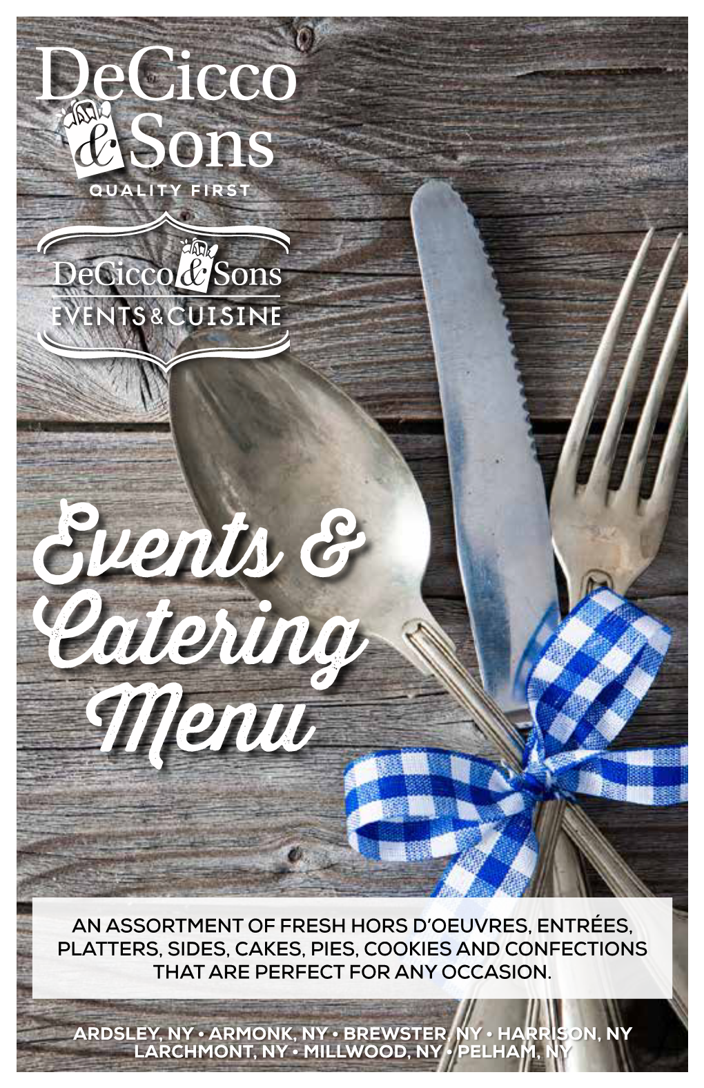 Events & Catering Menu