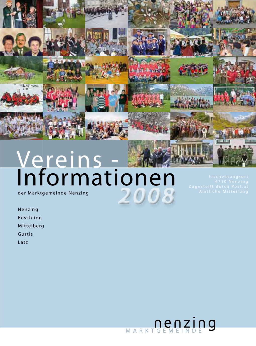 Vereins-Informationen Der Marktgemeinde Nenzing 2008 43 Wortlaut Des Vereines Lt