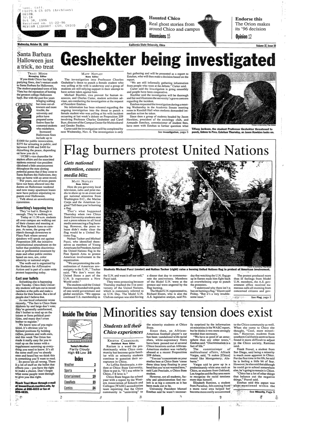 Geshekter Being Investigated