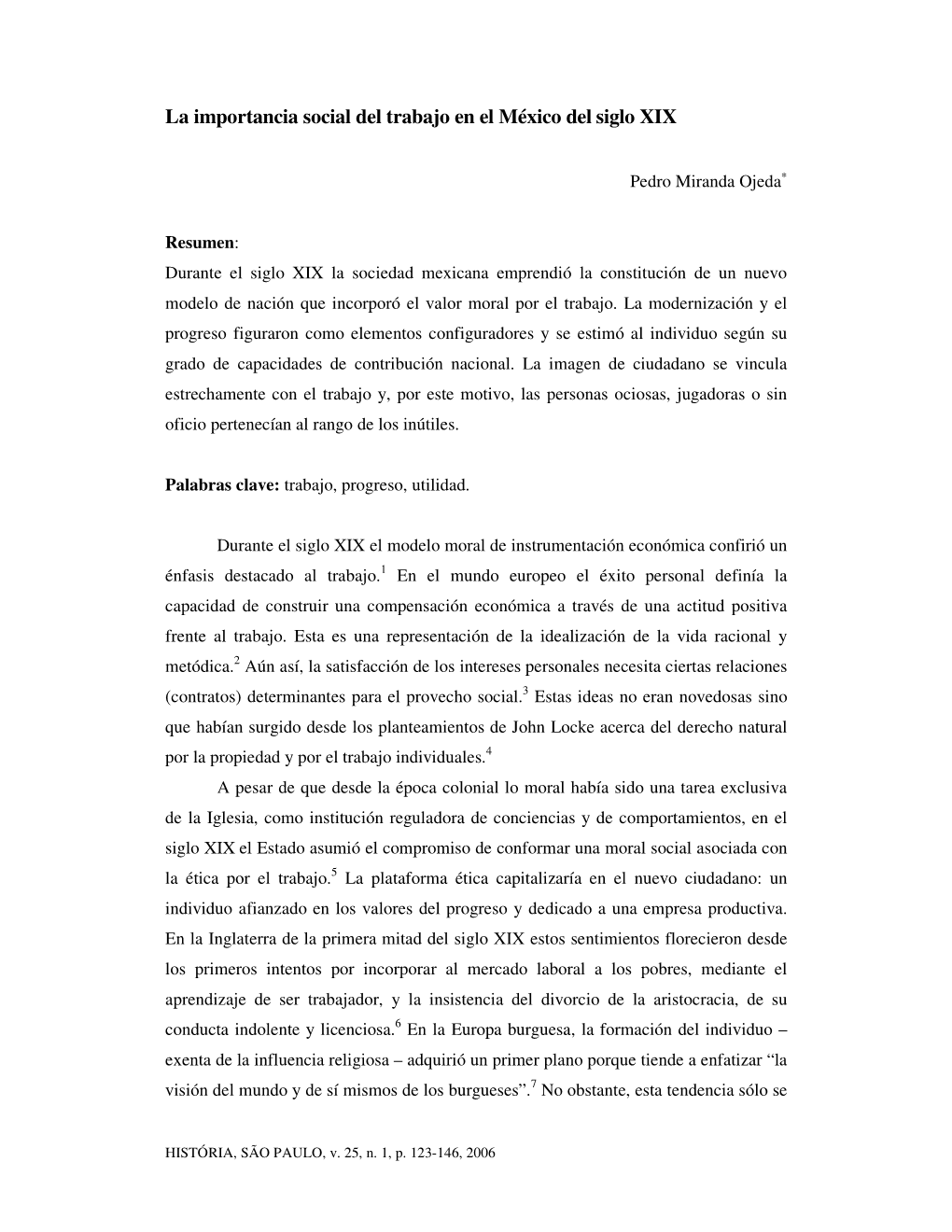 La Importancia Social Del Trabajo En El México Del Siglo XIX