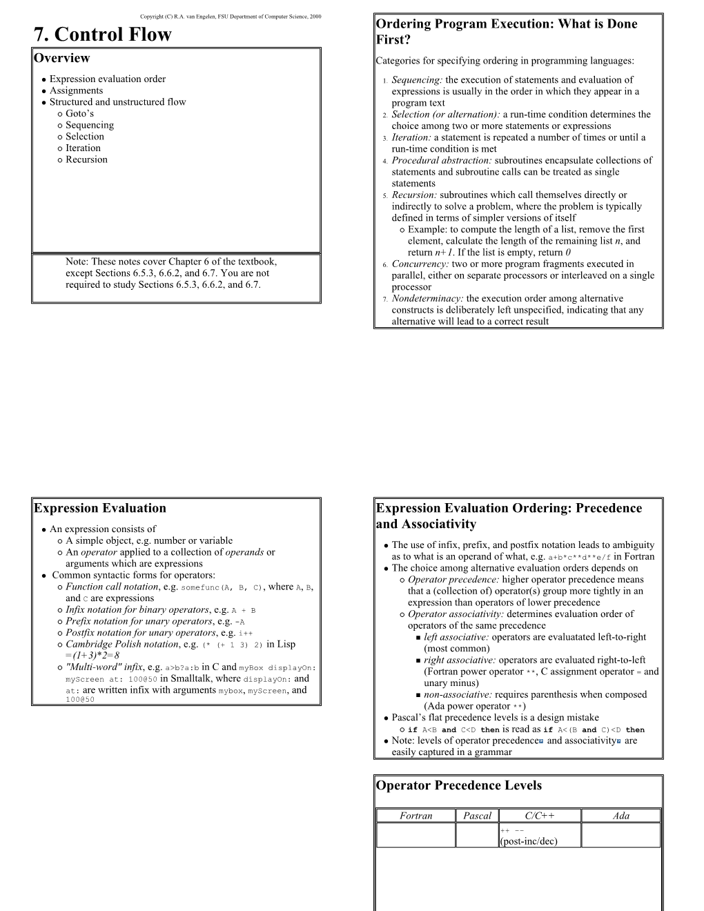 7. Control Flow First?