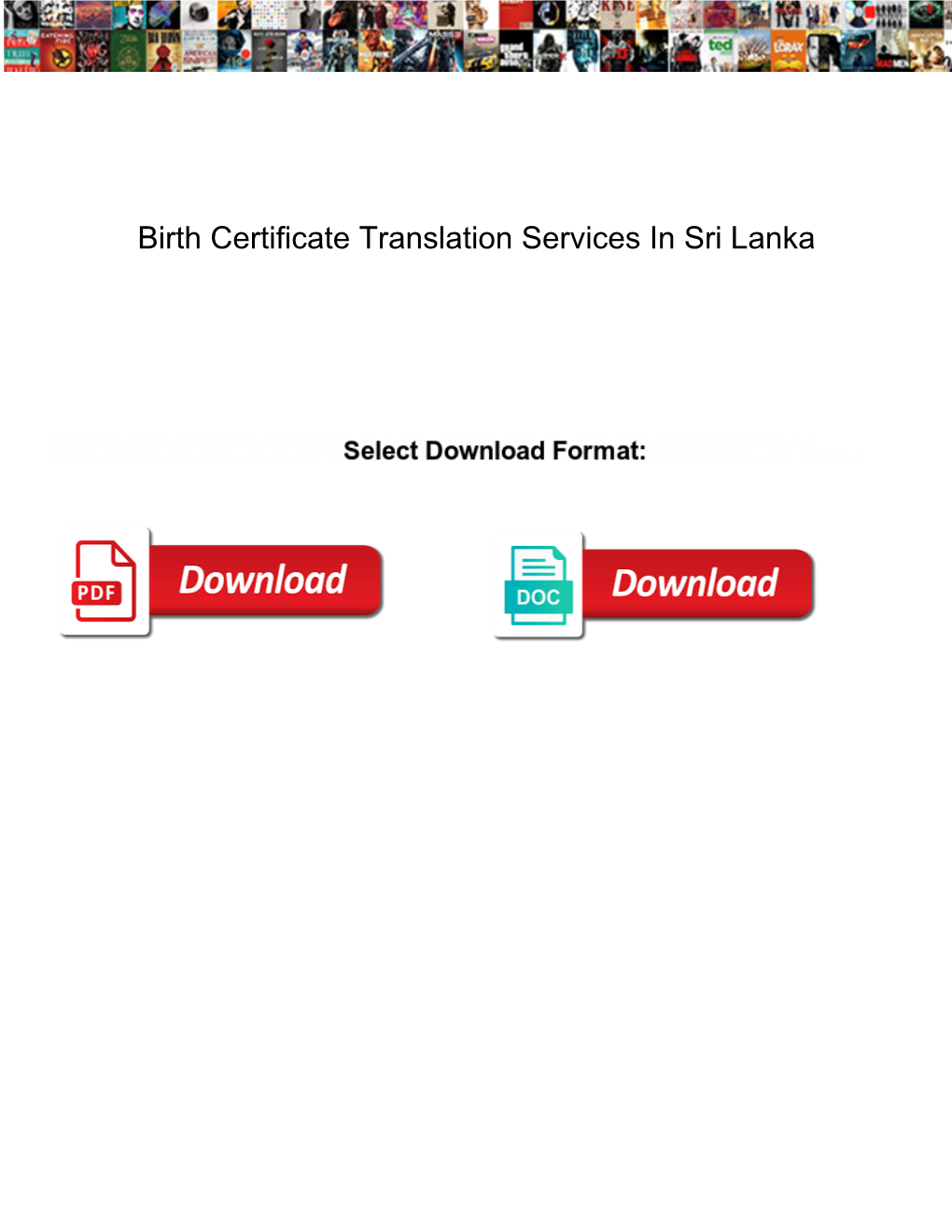 Birth Certificate Translation Services in Sri Lanka