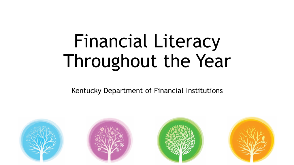 2020 Financial Literacy Throughout the Year