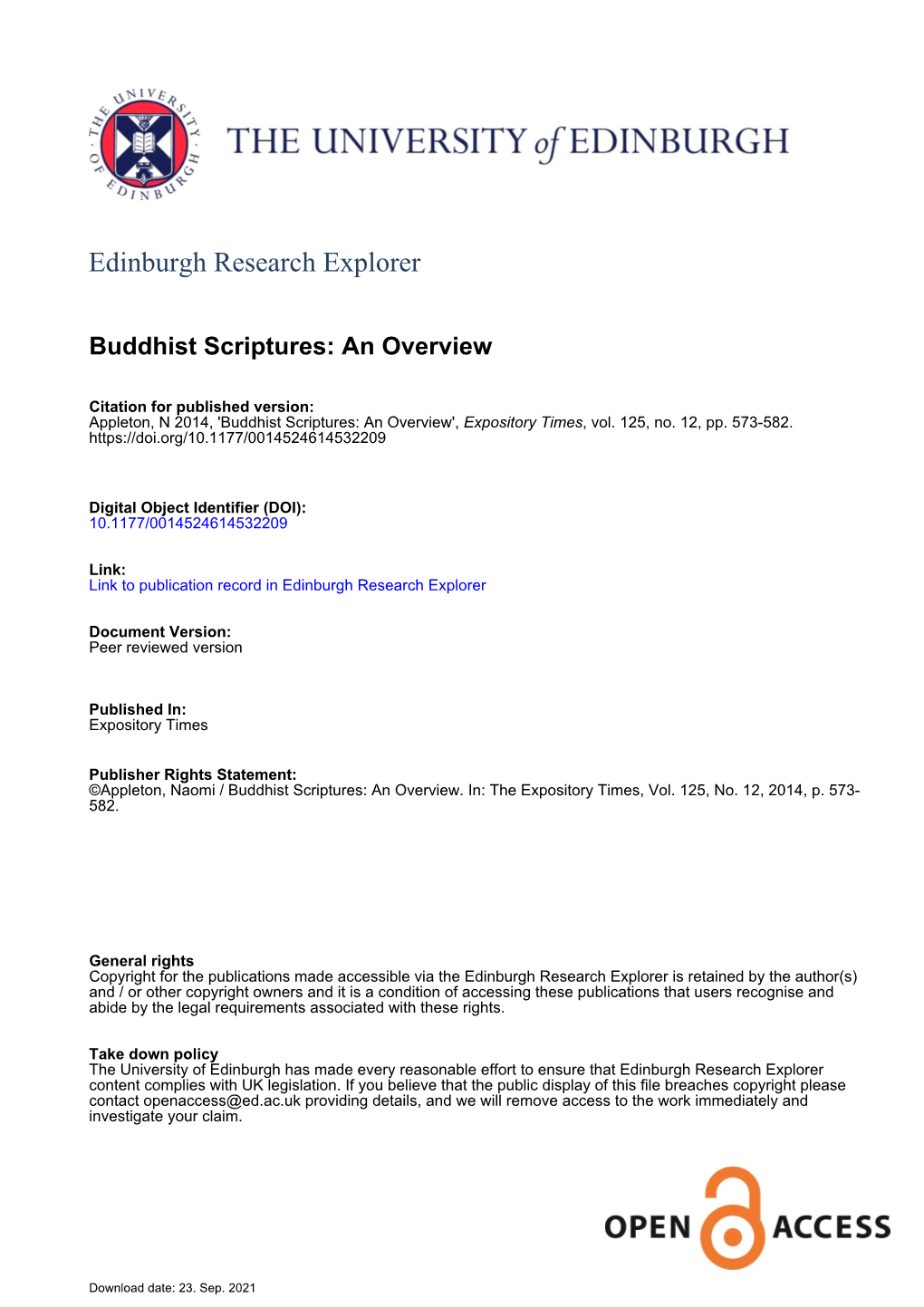 Edinburgh Research Explorer