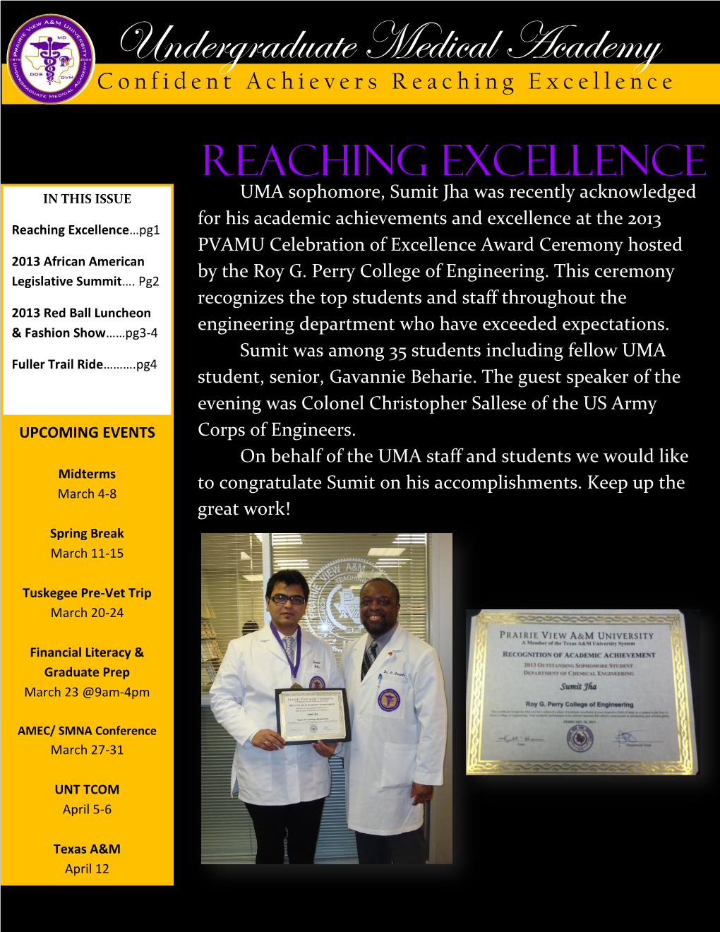 Undergraduate Medical Academy Confident Achievers Reaching Excellence