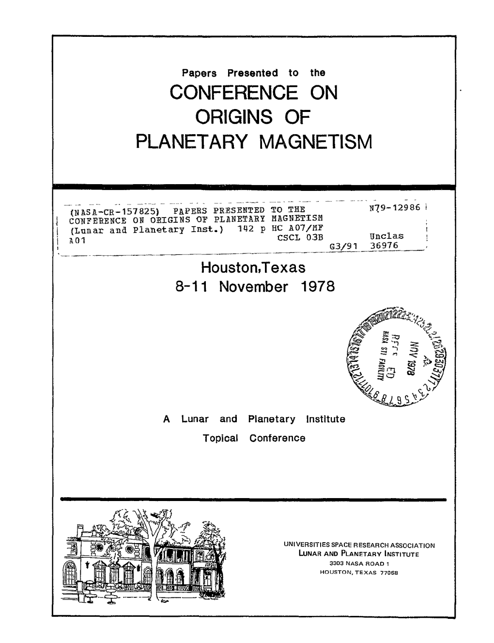 Conference on Origins of Planetary Magnetism