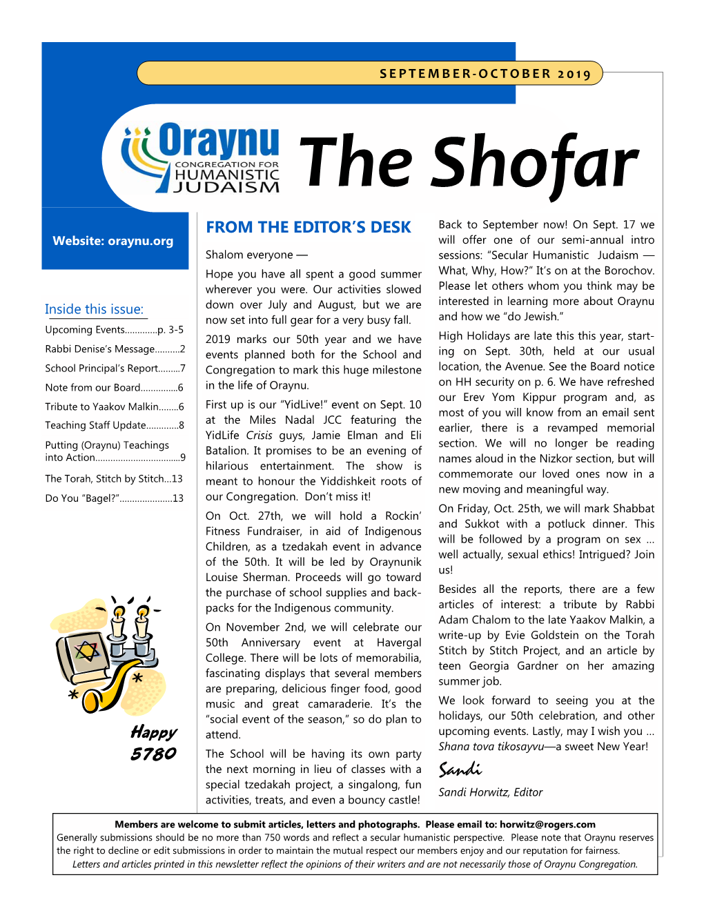 The Shofar Sept-Oct 2019