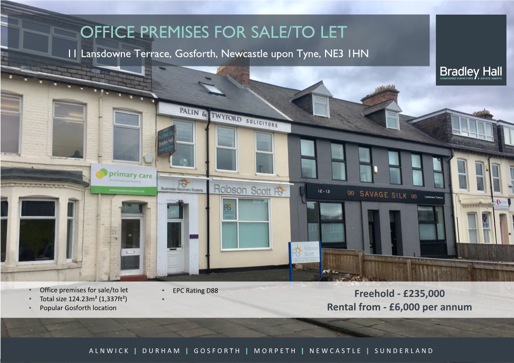 Office Premises for Sale/To Let