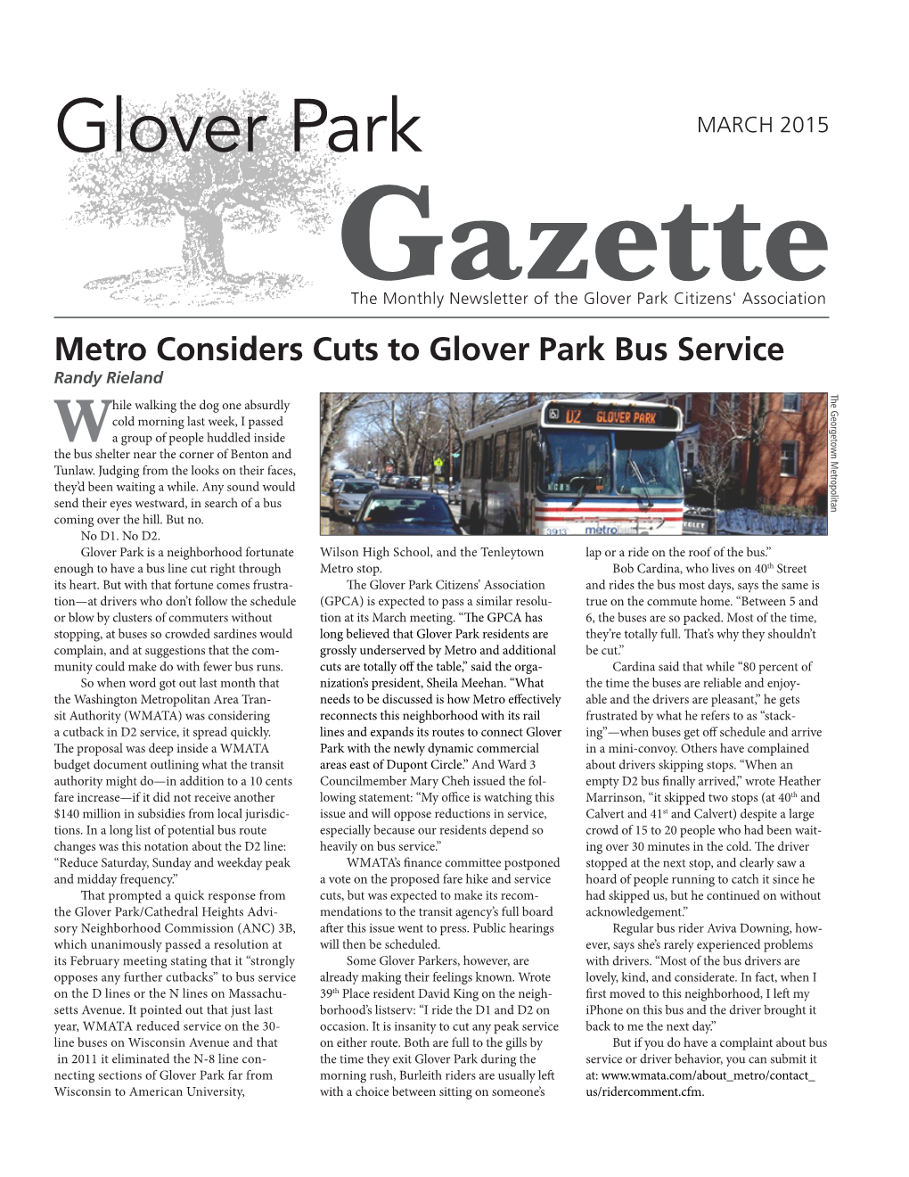 Glover Park Gazette March