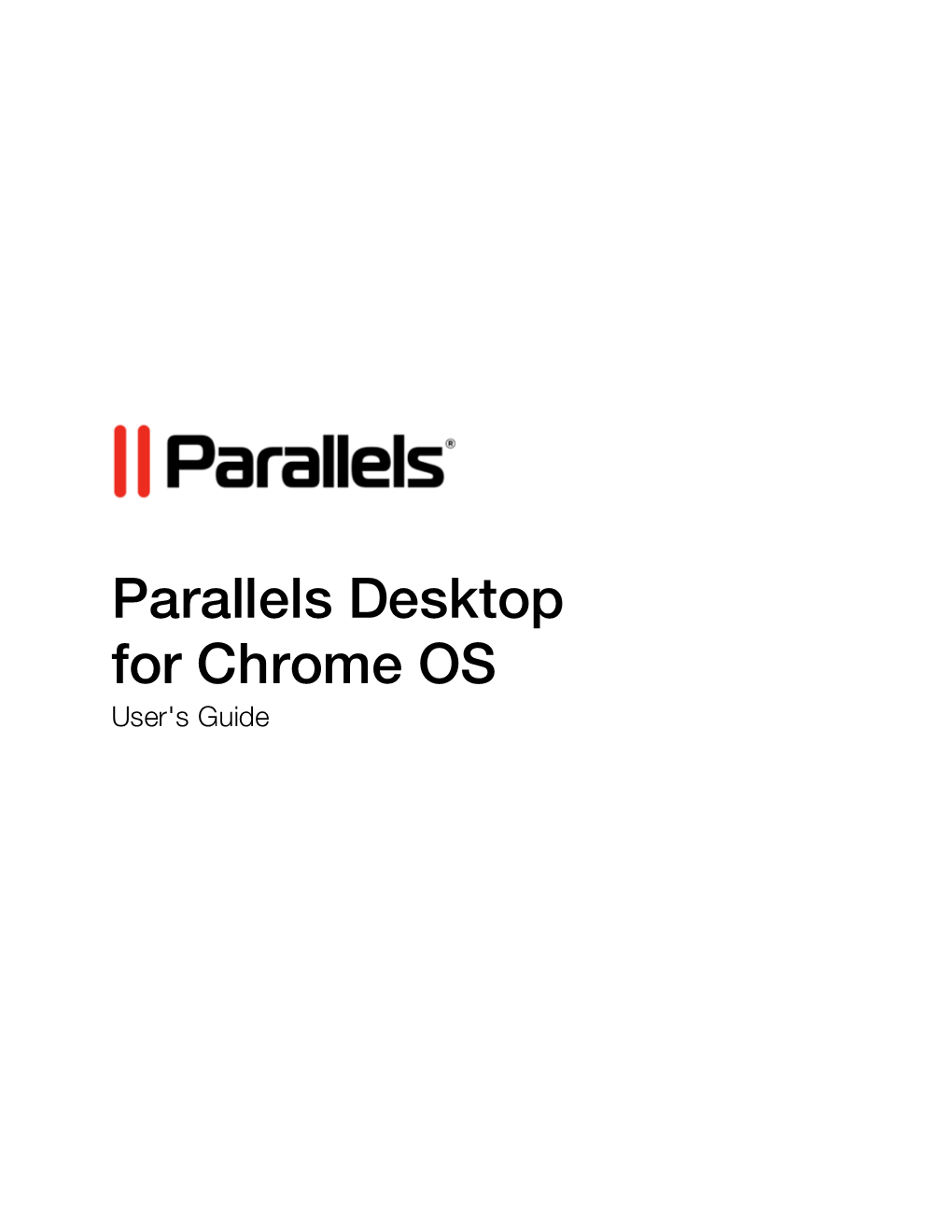 Parallels Desktop for Chrome OS User's Guide