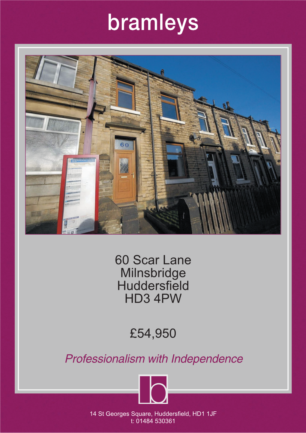 60 Scar Lane Milnsbridge Huddersfield HD3 4PW £54,950