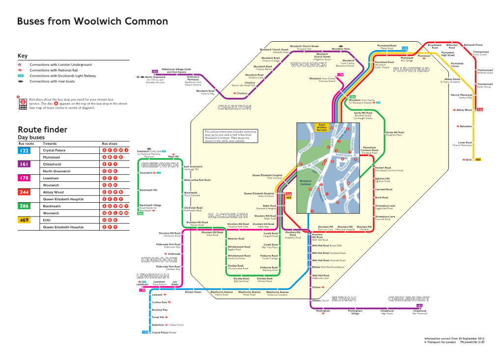 Buses from Woolwich Common