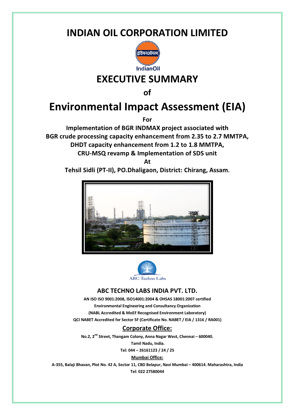 Environmental Impact Assessment (EIA)