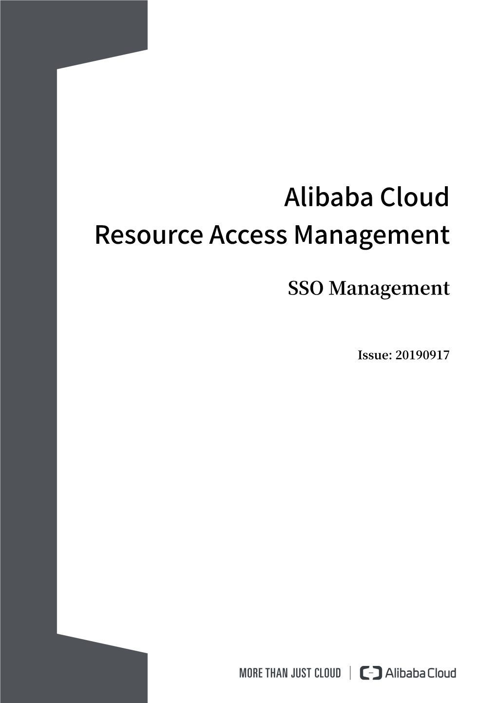Alibaba Cloud Resource Access Management