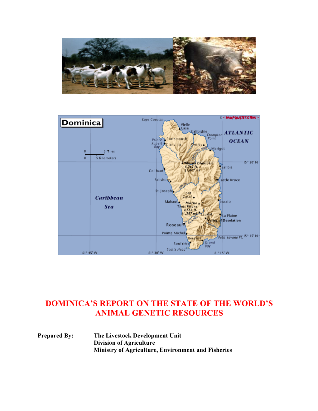Dominica's Report on the State of the World's Animal Genetic Resources