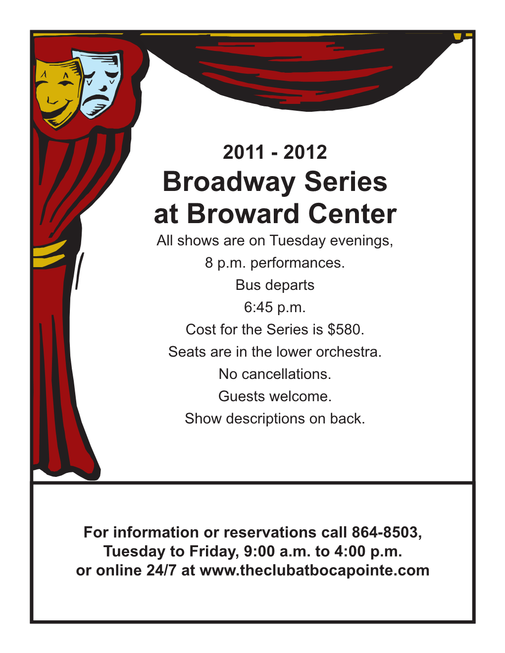 Broadway Series 2011 2012 Broadway Series