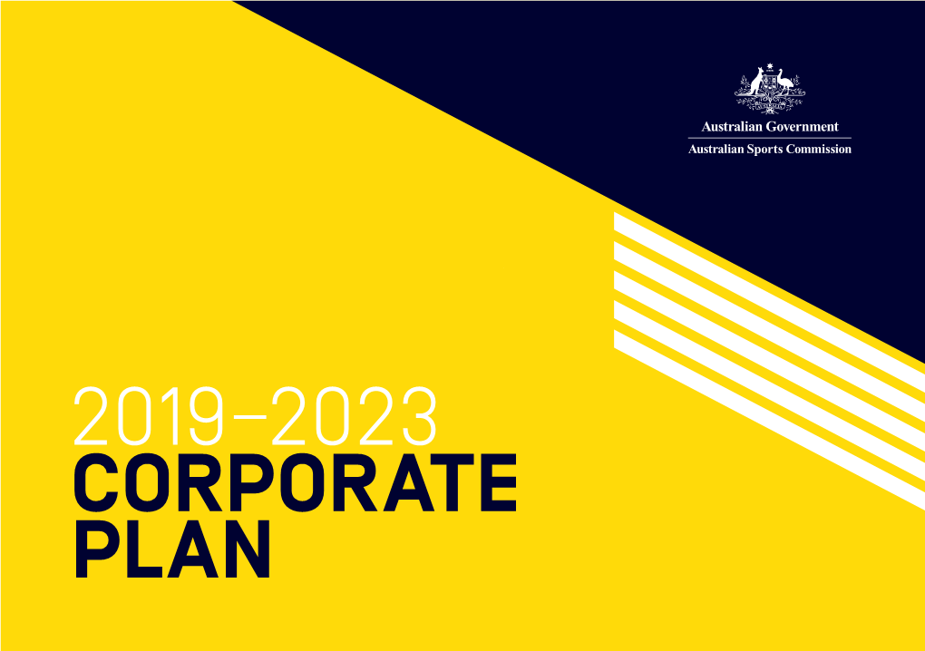 Australian Sports Commission 2019-2023 Corporate Plan