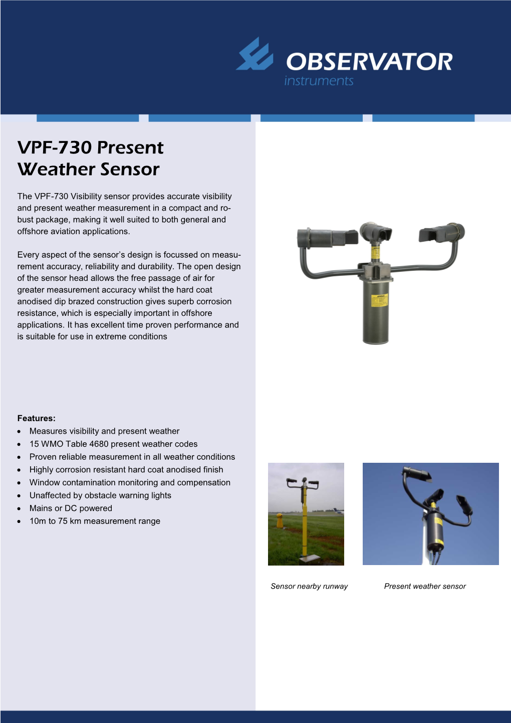 VPF-730 Present Weather Sensor